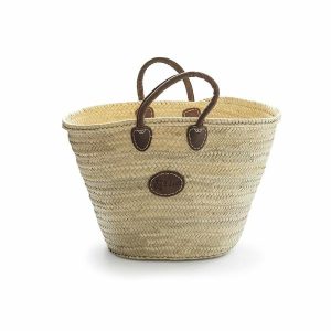 Baskets & Storage | Classic Market Basket Short Leather Handle Baskets & Storage Baskets & Storage