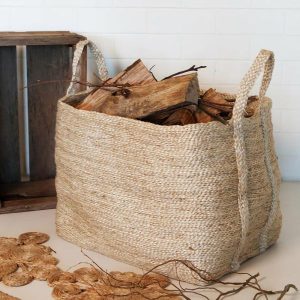 Baskets & Storage | Jute Floor Basket Large Natural Baskets & Storage Baskets & Storage