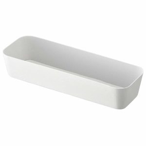 Baskets & Storage | Tower Storage Tray White 24Cm X 8Cm X 4.5Cm Baskets & Storage Baskets & Storage