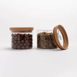 Baskets & Storage | Wategos Glass Pantry Jars 2Pk | Praline 450Ml Baskets & Storage Baskets & Storage