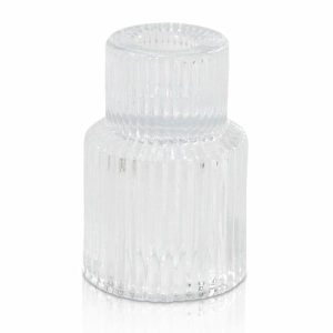 Candles & Diffusers | Vintage Glass Candle Holder Clear Housewares Candles & Diffusers