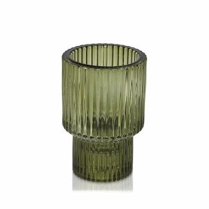 Candles & Diffusers | Vintage Glass Candle Holder Moss Candles & Diffusers Candles & Diffusers