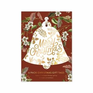 Cards & Stationery | Christmas Gift Tags "Merry Christmas" (Bell) 6 Pack Cards & Stationery Cards & Stationery