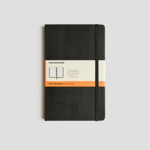 Cards & Stationery | Classic Hard Cover Notebook – Ruled – Large – Black Cards & Stationery Cards & Stationery