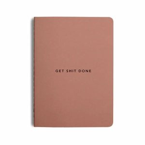 Cards & Stationery | Get Shit Done Notebook – A5 – Soft Cover – Clay Cards & Stationery Cards & Stationery