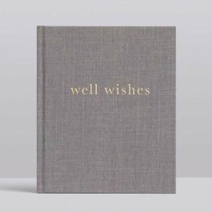 Cards & Stationery | Well Wishes Guest Book Grey – 2 Left Cards & Stationery Cards & Stationery