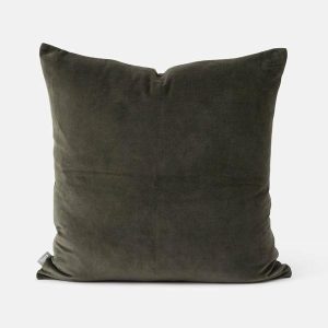 Cushions | Cotton Velvet Cushion Nori 55X55Cm Cushions Cushions