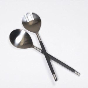 Cutlery & Utensils | Black Resin Inlay Salad Servers Cutlery & Utensils Cutlery & Utensils