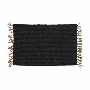 Doormats & Rugs | Charcoal Fringed Mat Doormats & Rugs Doormats & Rugs