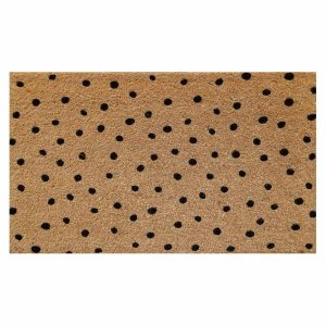 Doormats & Rugs | Polka Black Low Profile Doormat 45Cm X 75Cm Doormats & Rugs Doormats & Rugs