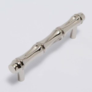 Hooks & Knobs | Bamboo Handle Polished Nickel – 1 Left Hooks & Knobs Hooks & Knobs