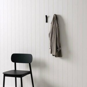 Hooks & Knobs | Bow Wall Hook Black 1 Left Hooks & Knobs Hooks & Knobs