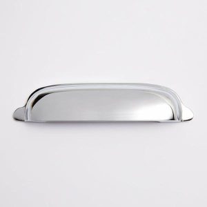 Hooks & Knobs | Hooded Cup Pull Polished Chrome – 5 Left Hooks & Knobs Hooks & Knobs