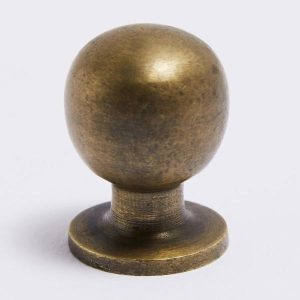 Hooks & Knobs | Knob Acid Washed Brass Small – 4 Left Hooks & Knobs Hooks & Knobs