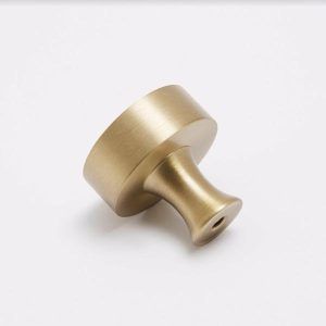 Hooks & Knobs | Knob Burnished Brass – 3 Left Hooks & Knobs Hooks & Knobs