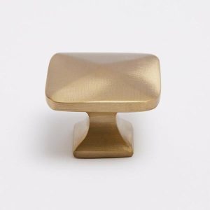 Hooks & Knobs | Knob Burnished Brass – 3 Left Hooks & Knobs Hooks & Knobs