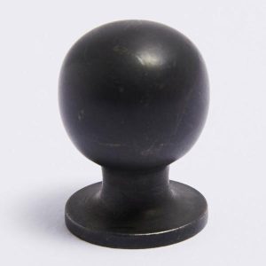 Hooks & Knobs | Knob Scorched Black Small – 6 Left Hooks & Knobs Hooks & Knobs