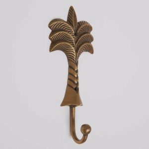 Hooks & Knobs | Palm Hook – Acid Washed Brass – 6 Left Hooks & Knobs Hooks & Knobs