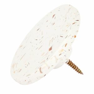 Hooks & Knobs | Terrazzo Hook – Seashell Hooks & Knobs Hooks & Knobs