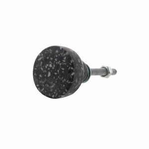 Hooks & Knobs | Terrazzo Knob Black 30Mm Hooks & Knobs Hooks & Knobs