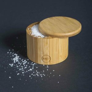 Kitchen | Bamboo Salt Box With Sliding Lid Housewares Kitchen