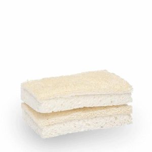 Kitchen | Compostable Sponge With Scourer – Set Of 2 Housewares Kitchen