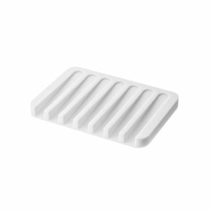 Kitchen | Flow Silicone Soap Tray White Housewares Kitchen