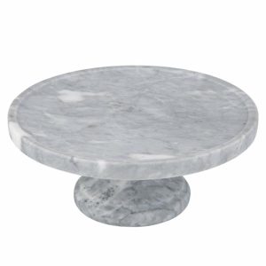 Kitchen | Nuvolo Marble Footed Cake Stand Housewares Kitchen