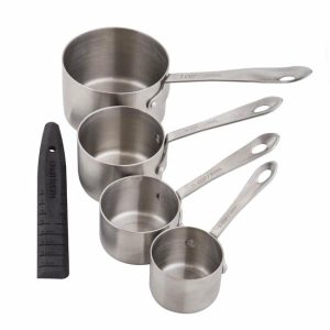 Kitchen | Stainless Steel Measuring Cups With Leveller Housewares Kitchen