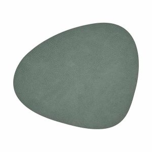 Placemats, Coasters, Napkins | Large Curved Placemat Hippo Pastel Green 37Cm X 44Cm Housewares Placemats, Coasters, Napkins