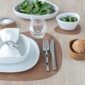 Placemats, Coasters, Napkins | Large Curved Placemat Nupo Nature 37Cm X 44Cm Housewares Placemats, Coasters, Napkins