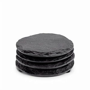 Placemats, Coasters, Napkins | Slate Coasters Round – Set Of Four Housewares Placemats, Coasters, Napkins