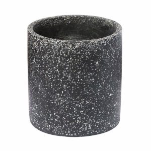 Plant & Garden | Terrazzo Pot Black 15Cm X 15Cm Housewares Black