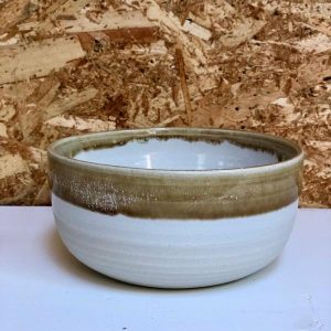 Pottery & Tableware | Hand-Thrown Studio Pottery Bowl White Ochre Housewares Pottery & Tableware