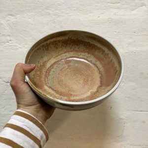 Pottery & Tableware | Hand-Thrown Studio Pottery Bowl White/Ochre Housewares Pottery & Tableware