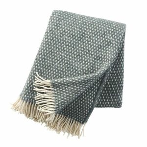 Throws & Blankets | Lambswool Throw Knut Balsam Green Housewares Throws & Blankets