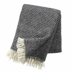 Throws & Blankets | Lambswool Throw Knut Dark Grey Housewares Throws & Blankets