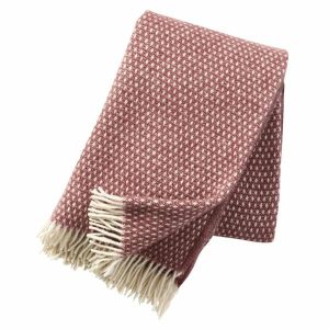 Throws & Blankets | Lambswool Throw Knut Rose Brown Housewares Throws & Blankets