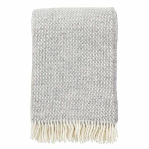 Throws & Blankets | Lambswool Throw Preppy Grey Housewares Throws & Blankets