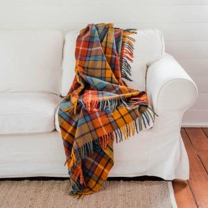 Throws & Blankets | Tartan Blanket 175Cm X 157Cm | Autumn Housewares Throws & Blankets