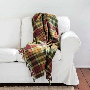 Throws & Blankets | Tartan Blanket 175Cm X 157Cm | Maple Moss Housewares Throws & Blankets