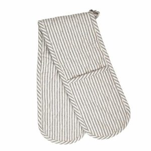 Kitchen | Stripe Double Oven Glove Housewares Kitchen