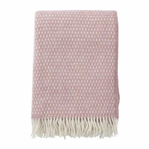 Throws & Blankets | Lambswool Throw Knut Pink Housewares Throws & Blankets